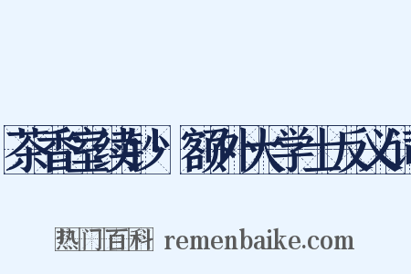 茶香室续钞·额外大学士反义词是什么意思的图片